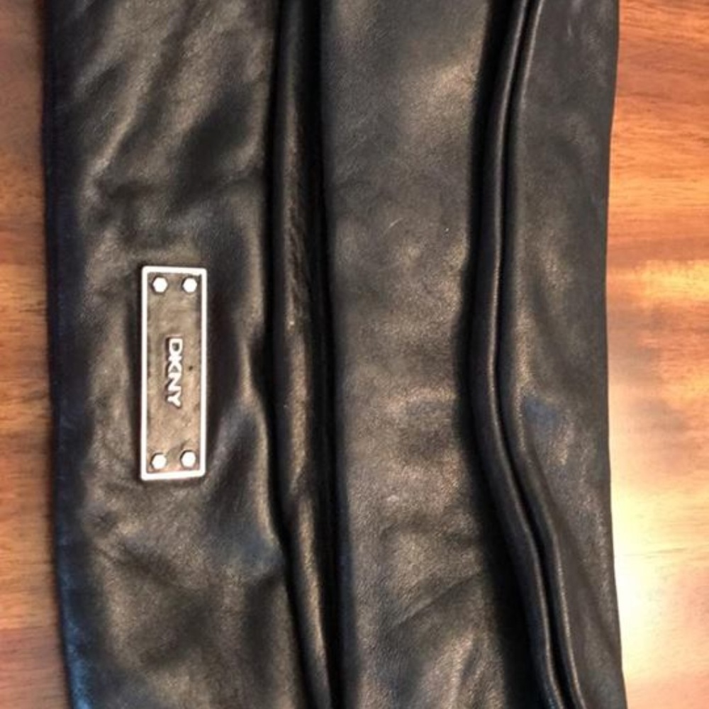 DKNY Leather Multi-Compartment Clutch